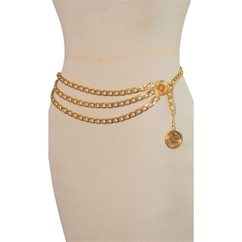 chanel chain belt women